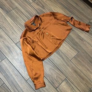 Forever 21 satin blouse size medium gorgeous brand new